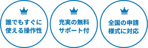 誰でもすぐに使える操作性